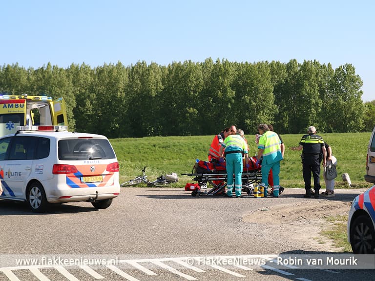 Ongeval met busje en fietser bij Nieuwe-Tonge