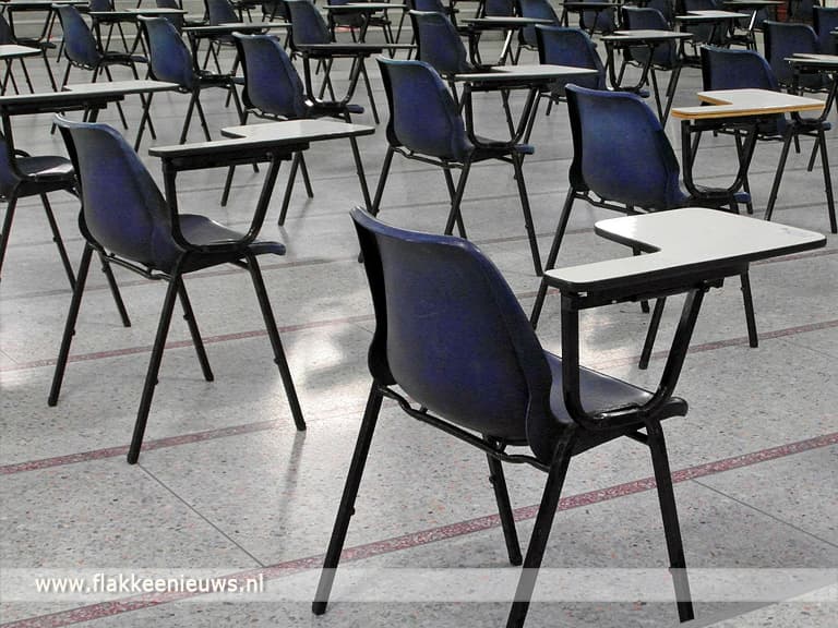 Rustige start eindexamens op Flakkeese middelbare scholen