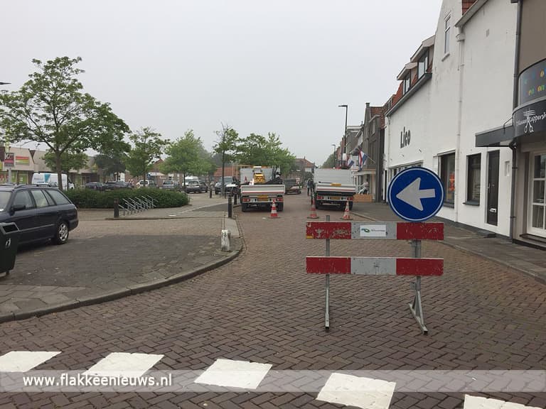 Nieuwstraat Middelharnis autovrij tijdens het seizoen