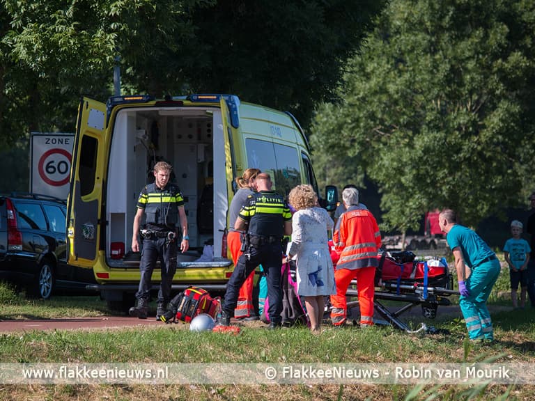 Traumaheli vliegt voor ongeval met brommer