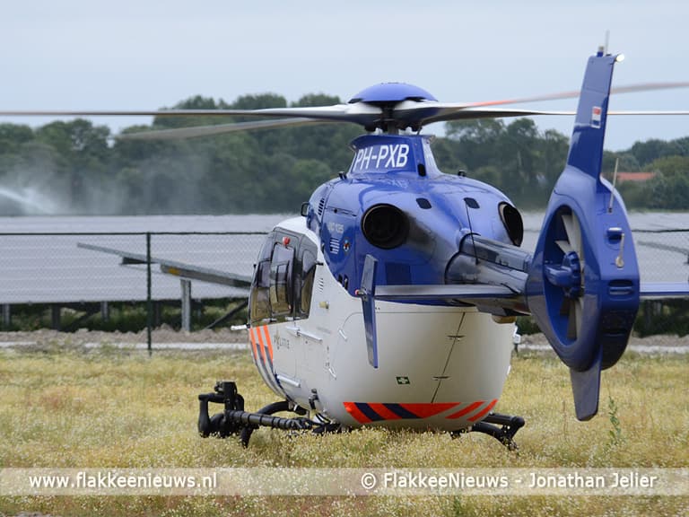 Brand op de Slikken van Flakkee