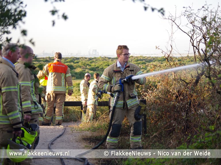 Brandweer rukt uit voor duinbrand bij Goedereede