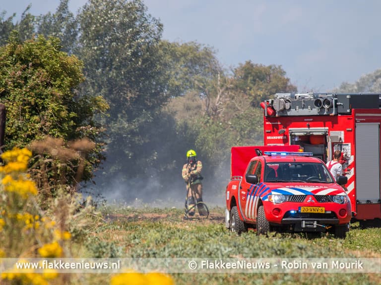 Brandweer Goeree-Overflakkee druk met natuurbranden