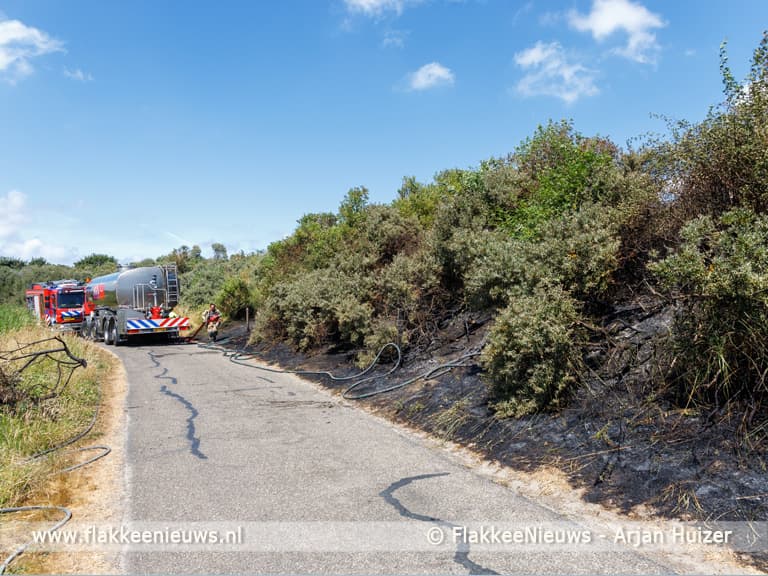 Brandweer Goeree-Overflakkee druk met natuurbranden