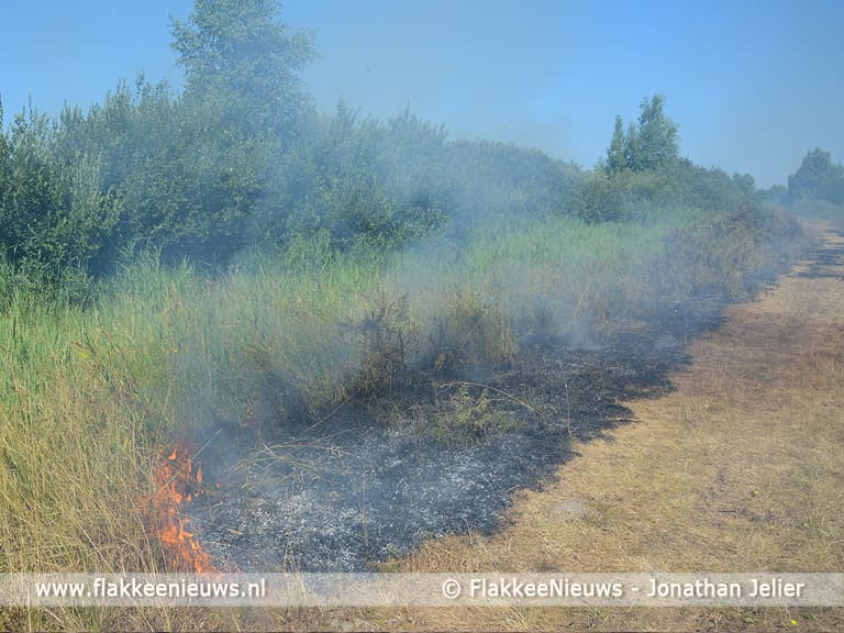 Wederom brand op de Slikken van Flakkee