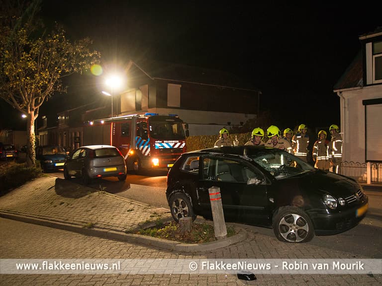 Auto slaat over de kop in Herkingen