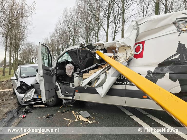Gewonden door losgeslagen lading op N57