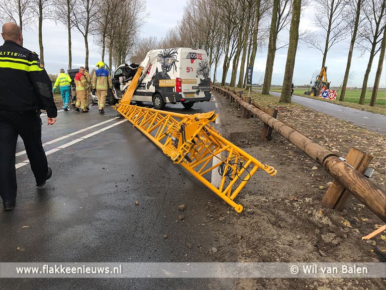 Gewonden door losgeslagen lading op N57