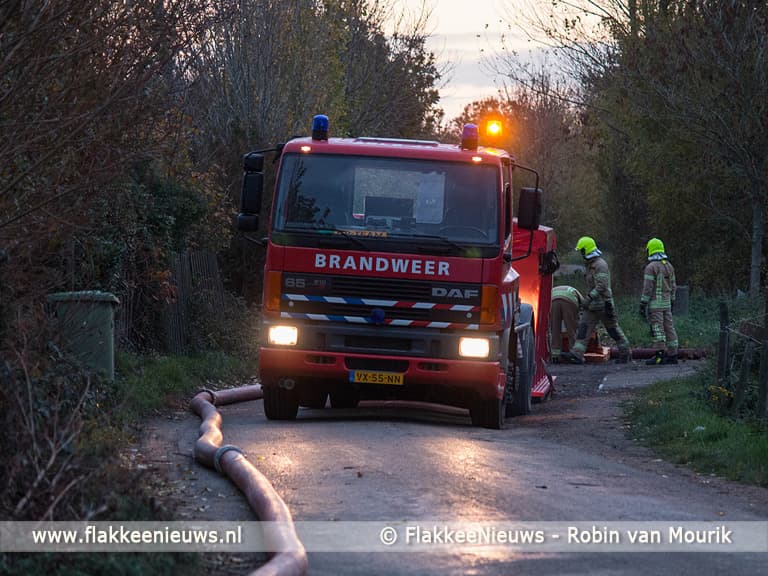 Brand bij recyclingbedrijf Oude-Tonge