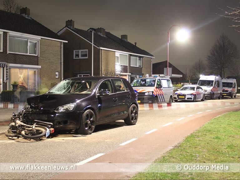 Brommerrijder zwaargewond bij ongeval in Ouddorp