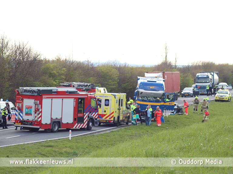 Twee doden bij ongeval N57 Ouddorpse Haven