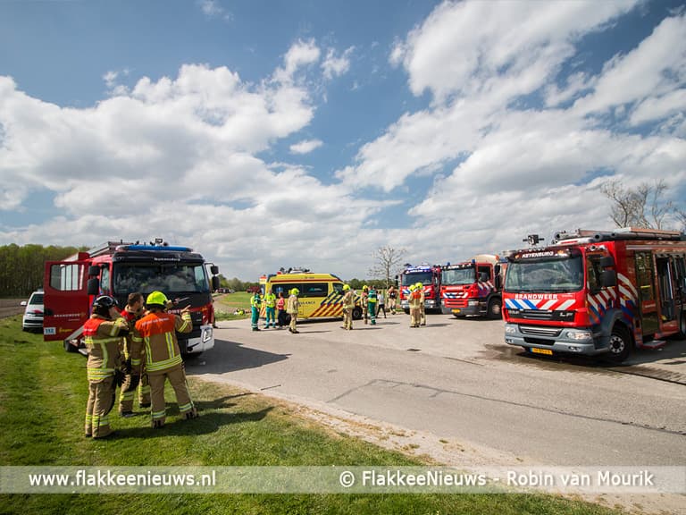 Zeer grote brand tussen Herkingen en Nieuwe-Tonge