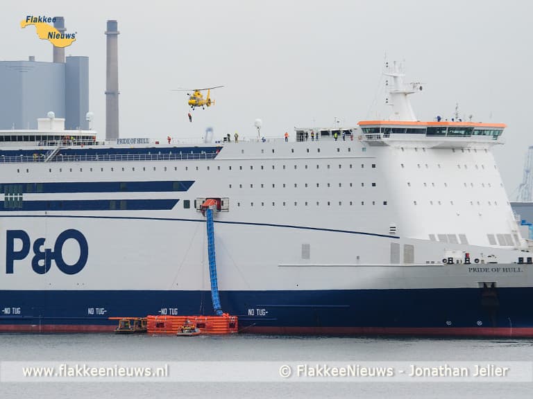 KNRM Stellendam in actie bij evacuatieoefening Maasvlakte