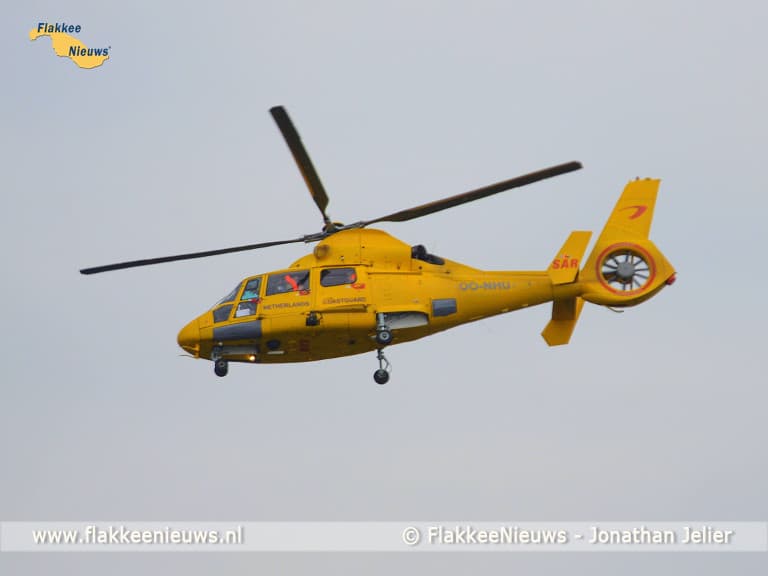 KNRM Stellendam in actie bij evacuatieoefening Maasvlakte