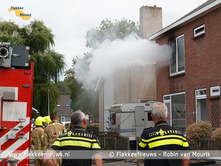 Woningbrand in Stad aan 't Haringvliet