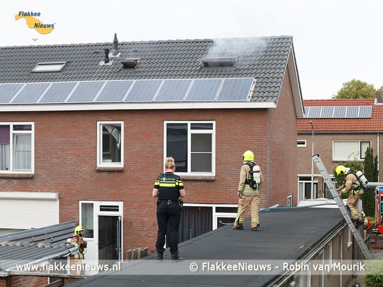 Woningbrand in Stad aan 't Haringvliet