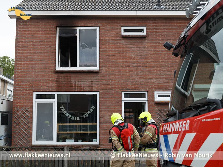 Woningbrand in Stad aan 't Haringvliet