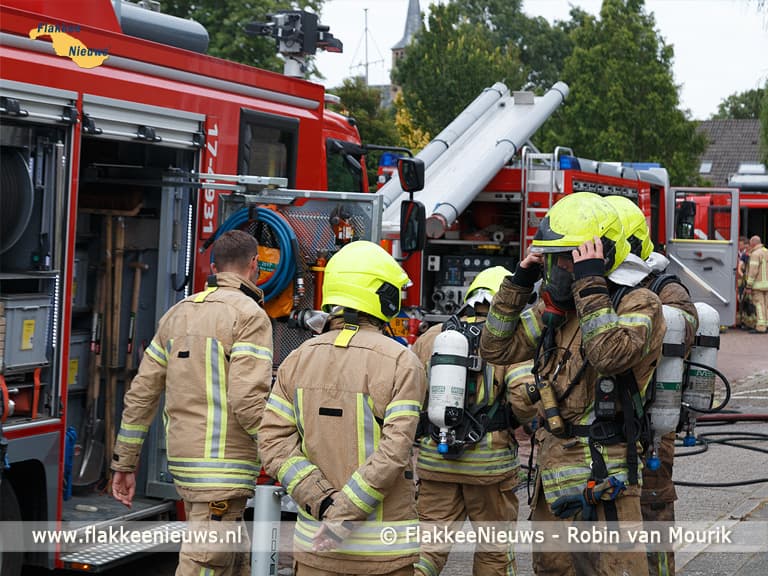 Woningbrand in Stad aan 't Haringvliet