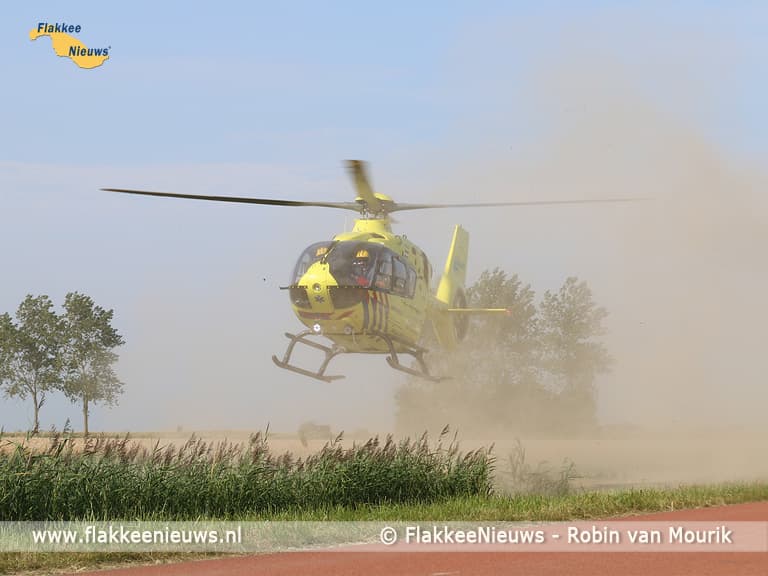 N57 tussen Goedereede en Ouddorp afgesloten vanwege ongeval