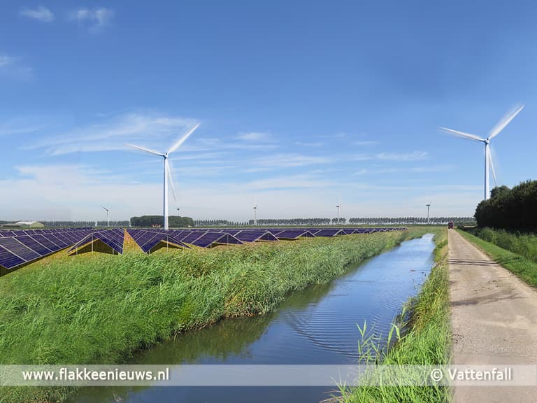 Grootste hybride energiepark van Europa op Goeree-Overflakkee