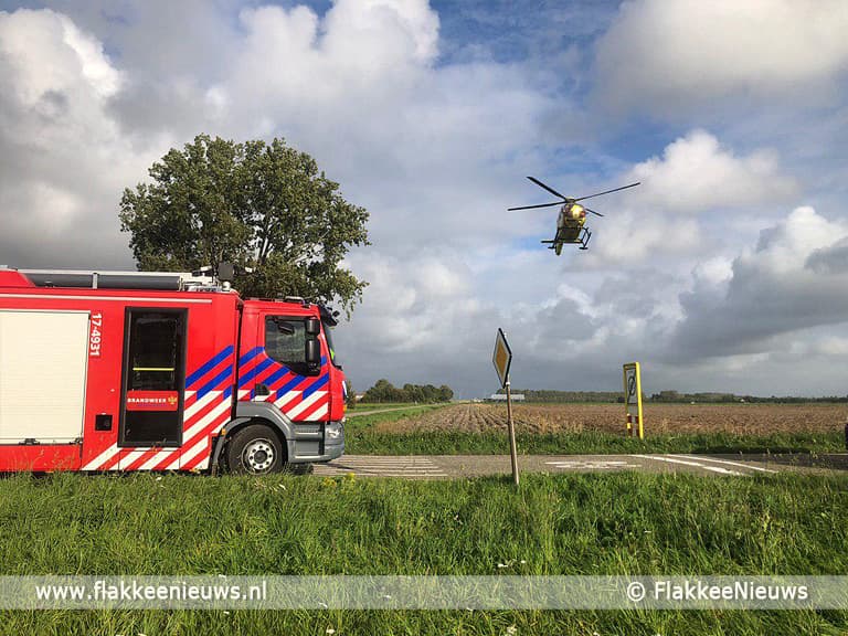 Twee voertuigen op elkaar bij Den Bommel