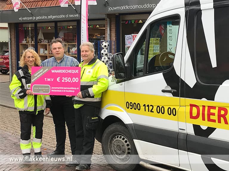Jouw Marktkraamcheque voor Dierenambulance