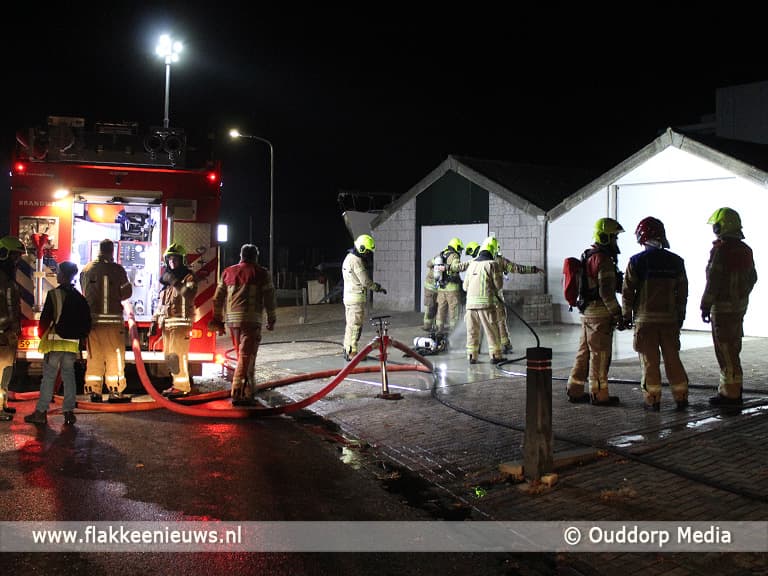 Brand in loods Ouddorp