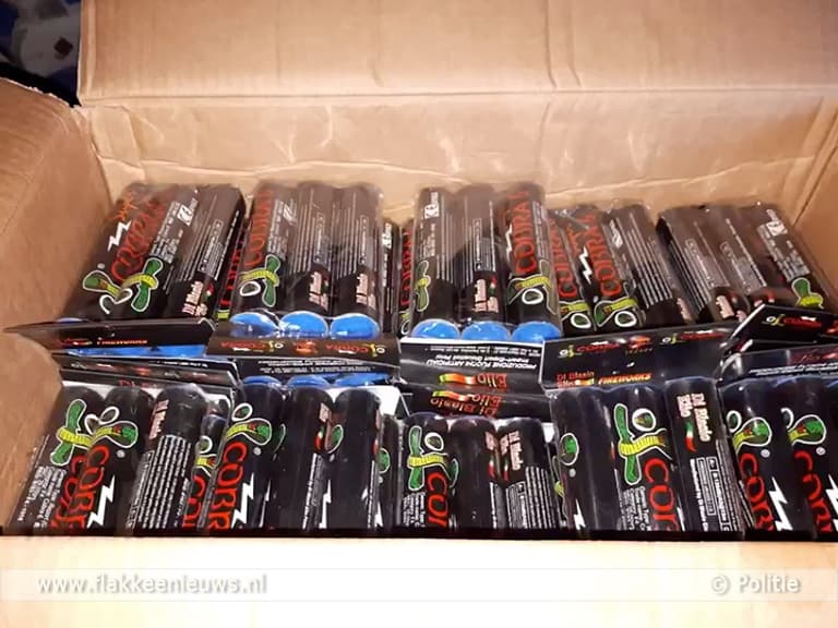 Politie treft 169 kilo illegaal vuurwerk aan