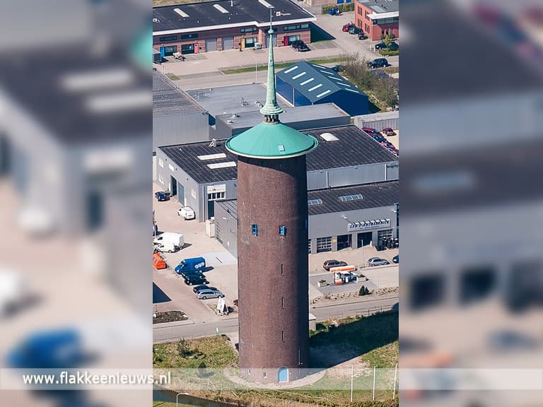Stem op de watertoren van Dirksland