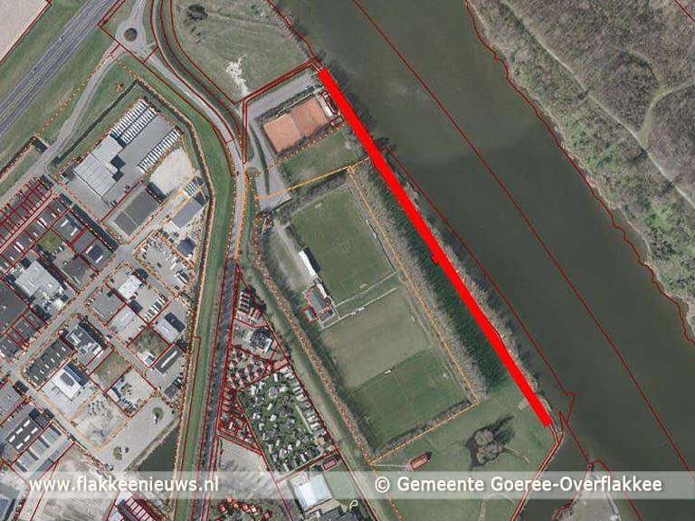 Bevers slopen voetpad nabij sportvelden Stellendam