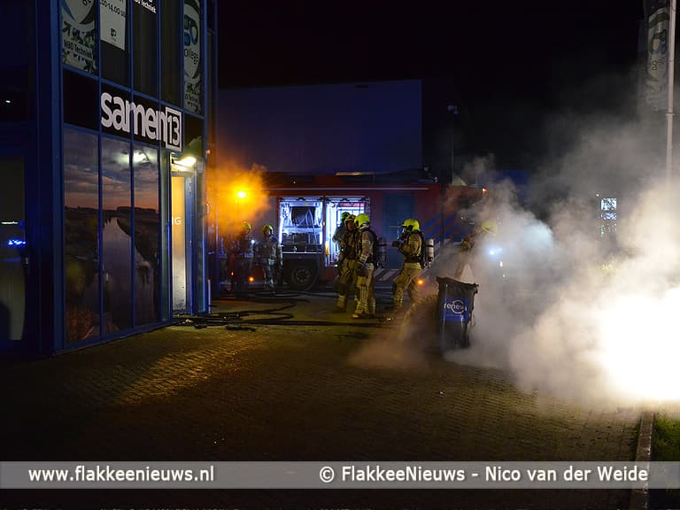 Brand op industrieterrein Oude-Tonge