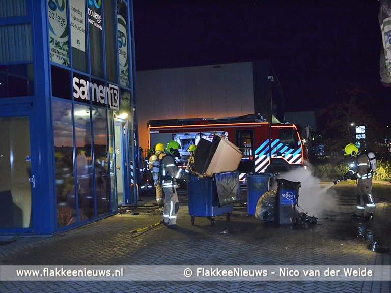 Brand op industrieterrein Oude-Tonge