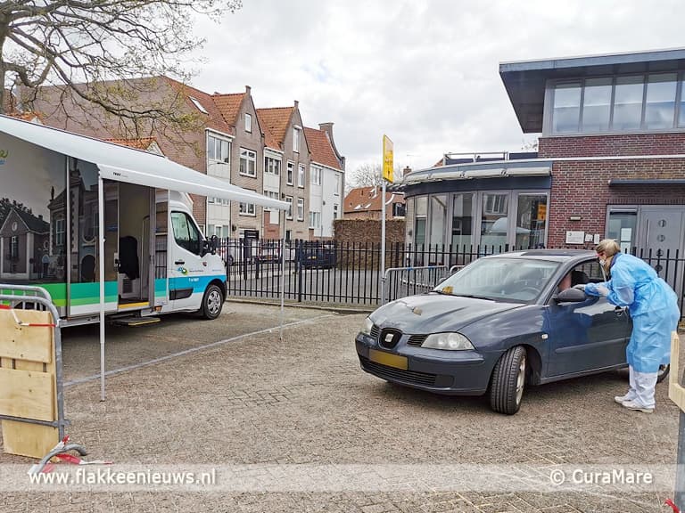 Testen op corona vanuit de auto