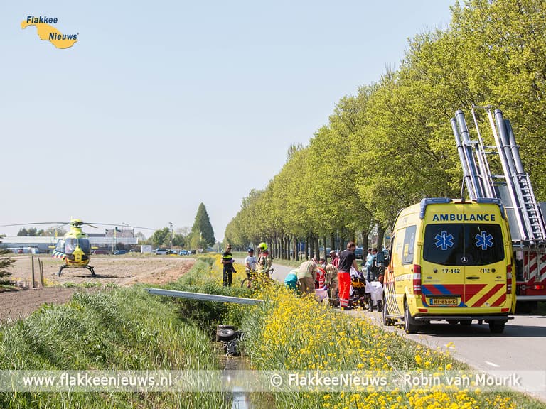 Traumaheli vliegt voor ongeval met quad
