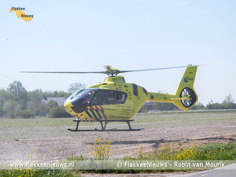 Traumaheli vliegt voor ongeval met quad