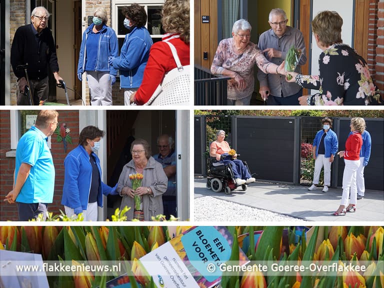 Bloemengroet voor de thuiszorg