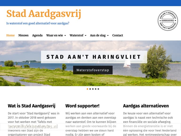 Stad aan 't Haringvliet wil van het aardgas af