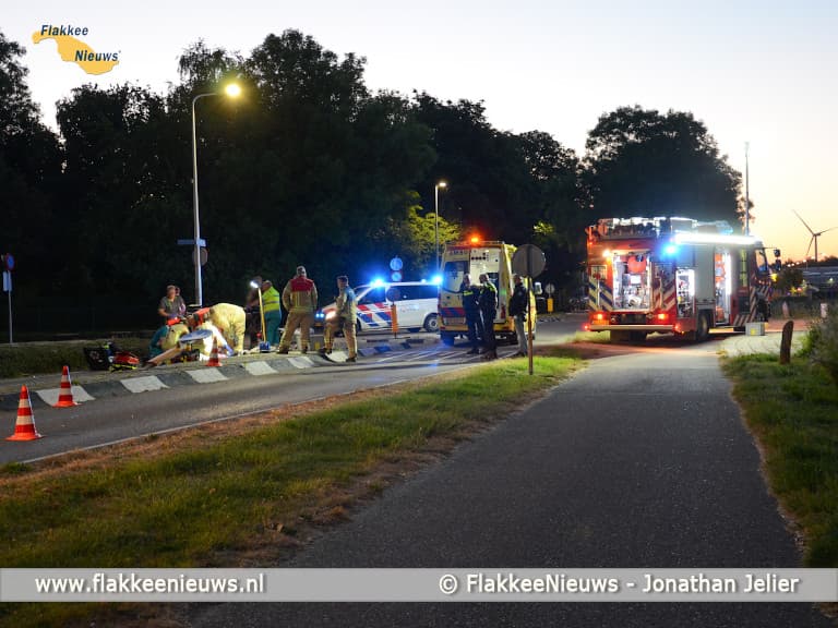 Traumaheli vliegt voor ongeval met scooter