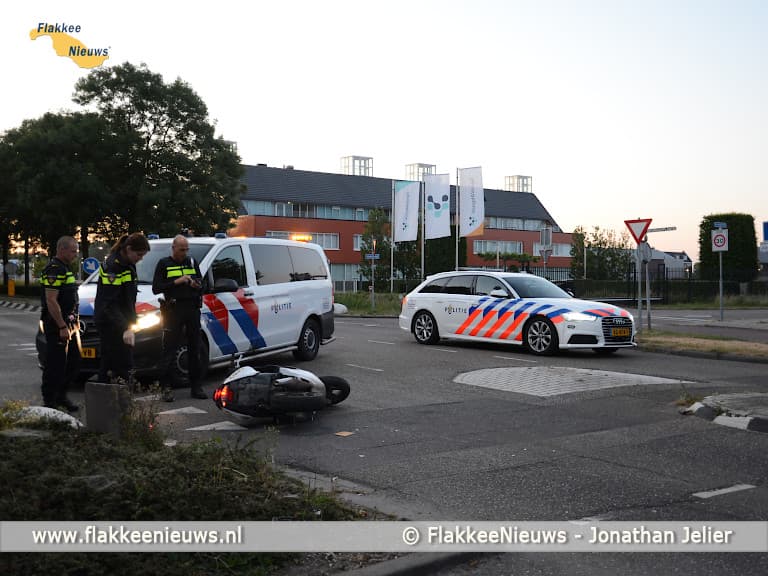 Traumaheli vliegt voor ongeval met scooter
