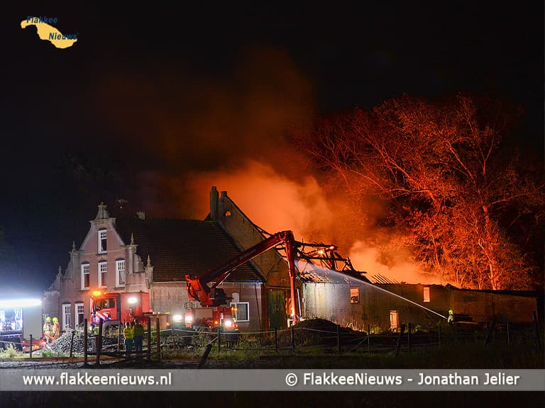 Grote brand in Den Bommel