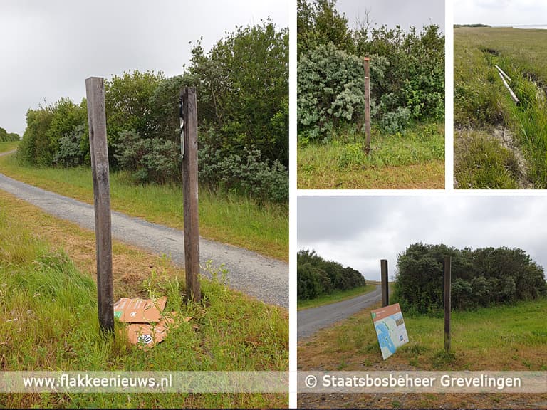 Panoramaweg Slikken van Flakkee wegens vandalisme gesloten