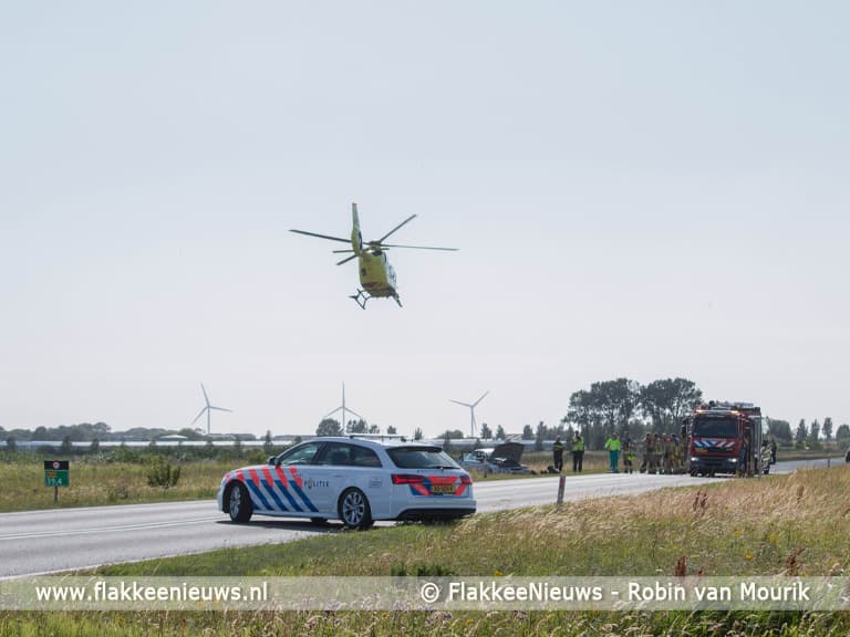 Twee gewonden bij ongeval op N59