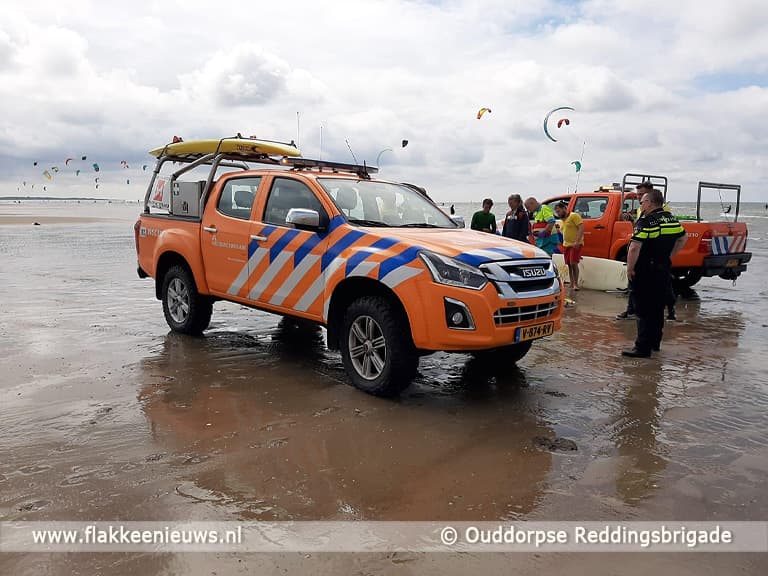Meisje loopt letsel op door kiteboard