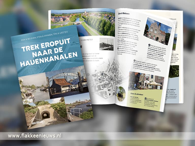 Trek eropuit naar de havenkanalen
