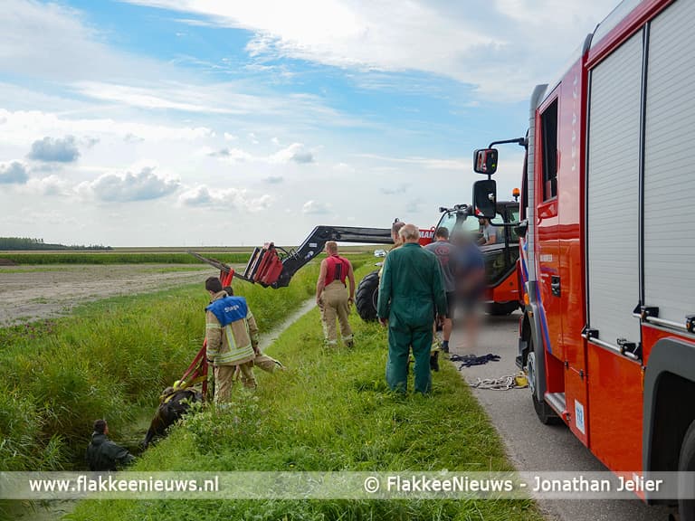 Paard overlijdt na ongeval in polder Herkingen