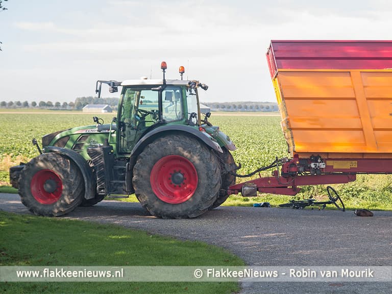Traumaheli vliegt voor ongeval met fietser in polder Melissant