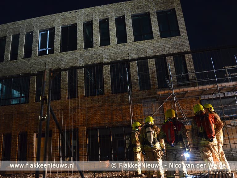 Brand in nieuwe Beroepscampus Middelharnis