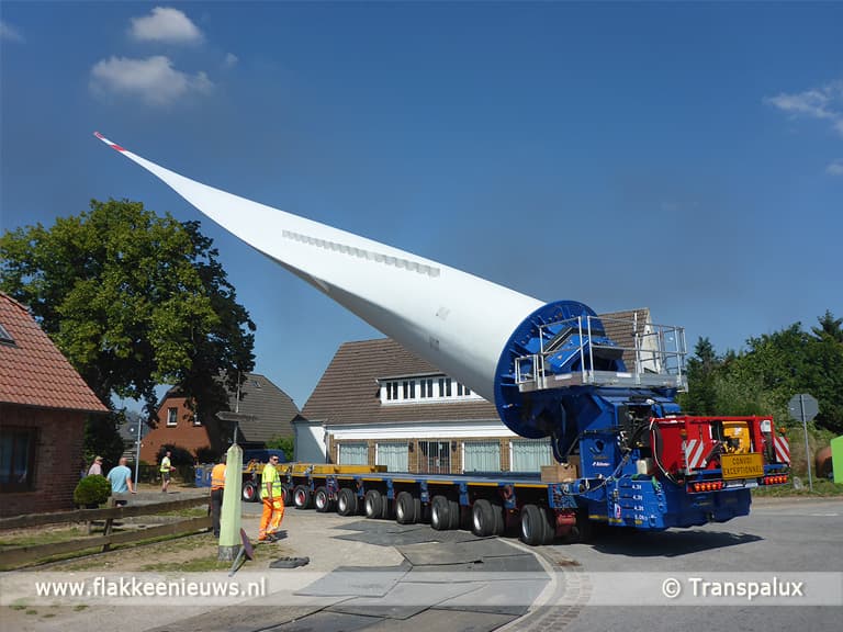 Uniek transport voor Windpark Blaakweg