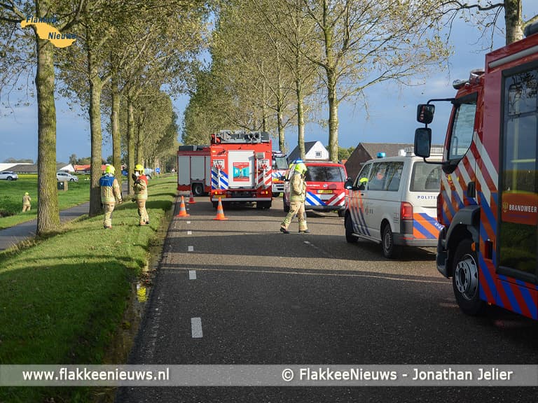 Hulpdiensten treffen geen slachtoffer aan bij ongeval