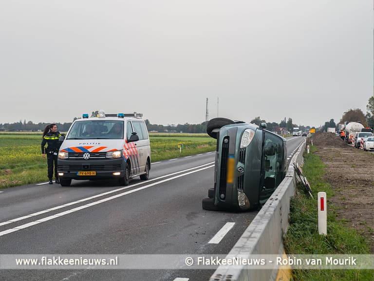Ongeval tussen Middelharnis en Nieuwe-Tonge